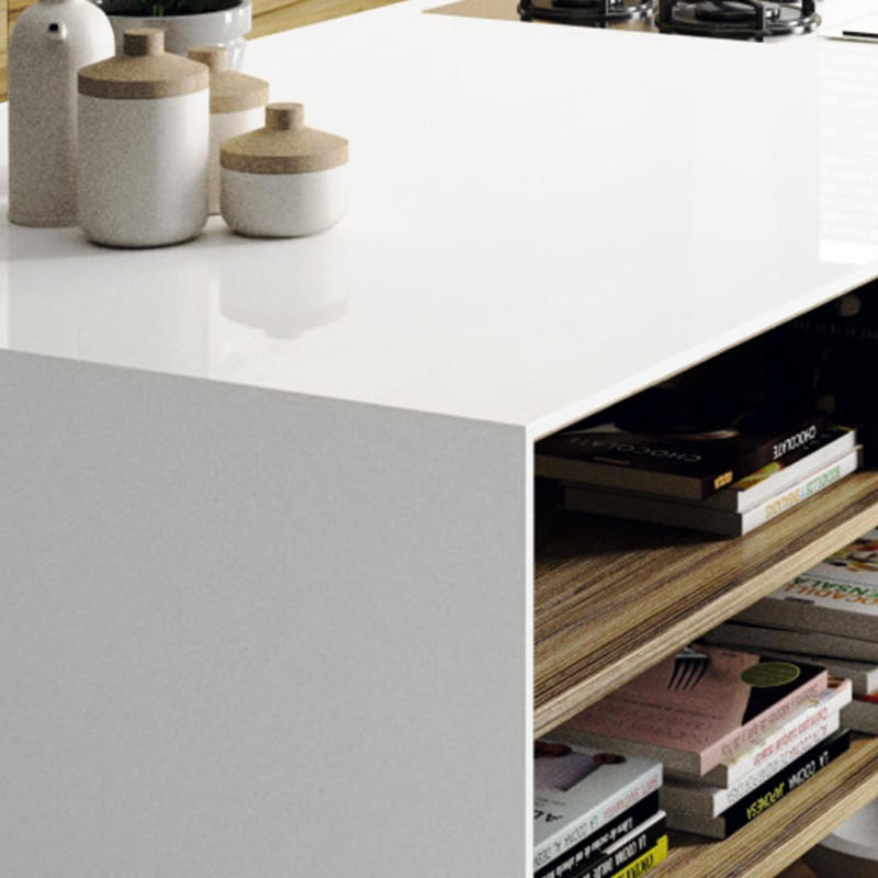 Plan de travail en Quartz Silestone® Iconic white